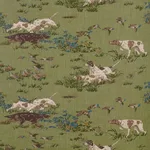 Schumacher 175164 Pointers Meadow fabric swatch