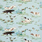 Schumacher 175161 Pointers Sky fabric swatch