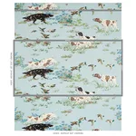 Schumacher 175161 Pointers Sky fabric swatch