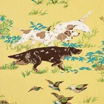 Schumacher 175162 Pointers Yellow fabric swatch