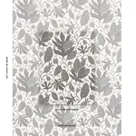 Schumacher 181653 Polka Dot Jungle Black & Cream fabric swatch