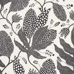 Schumacher 181653 Polka Dot Jungle Black & Cream fabric swatch