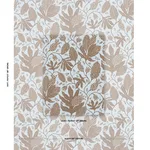 Schumacher 181650 Polka Dot Jungle Brown & Sky fabric swatch
