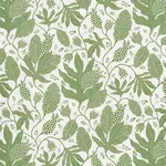 Schumacher 181652 Polka Dot Jungle Green & Ivory fabric swatch