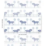 Schumacher 180901 Polka Dot Pony Blue fabric swatch