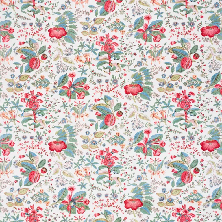 Schumacher 178121 Pomegranate Botanical Document fabric swatch