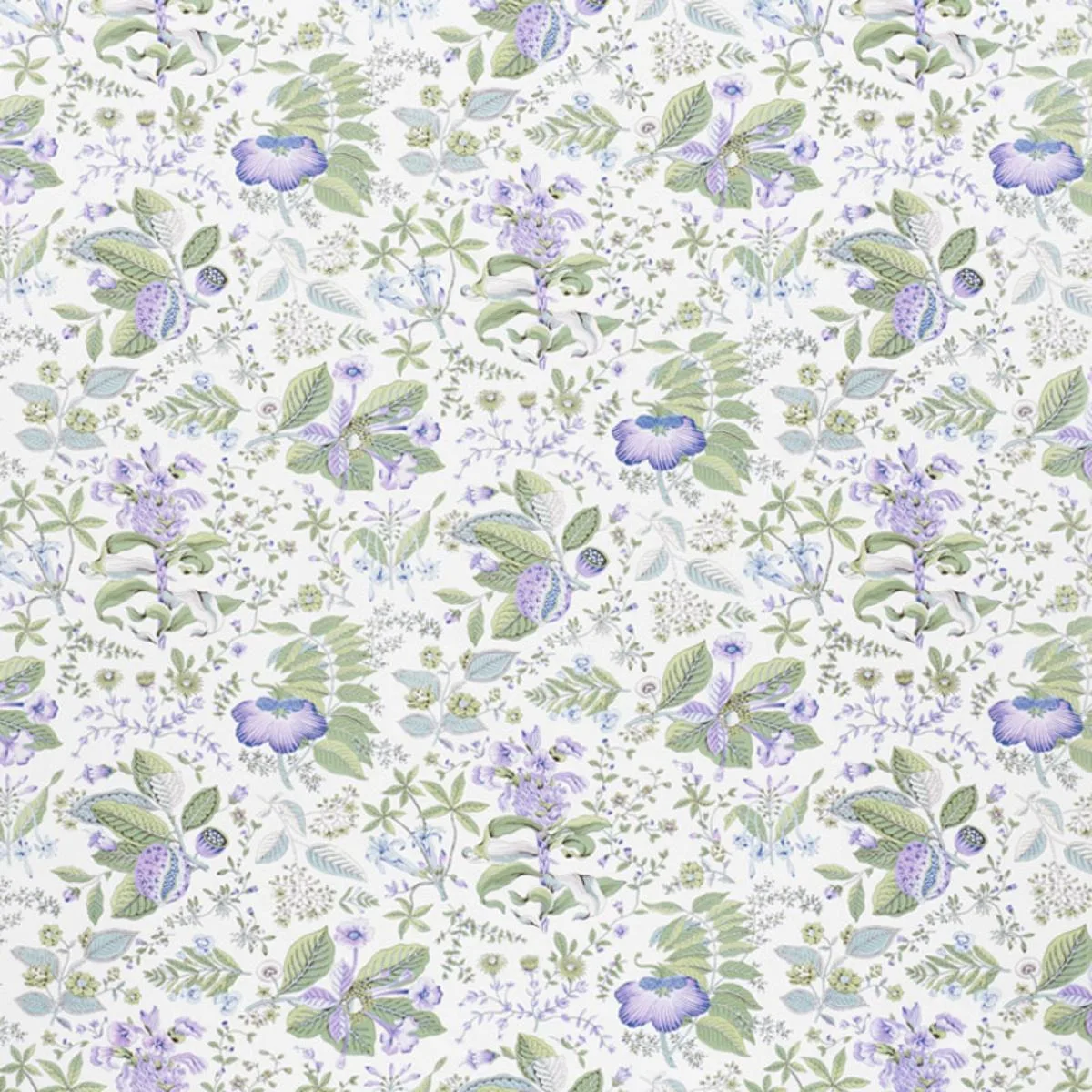 Schumacher 178120 Pomegranate Botanical Purple fabric swatch