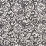 Schumacher 177691 Pomegranate Print Charcoal fabric swatch