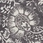 Schumacher 177691 Pomegranate Print Charcoal fabric swatch