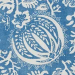 Schumacher 177690 Pomegranate Print Indigo fabric swatch