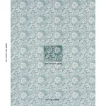 Schumacher 177696 Pomegranate Print Peacock fabric swatch