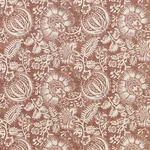 Schumacher 177692 Pomegranate Print Russet fabric swatch