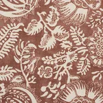 Schumacher 177692 Pomegranate Print Russet fabric swatch