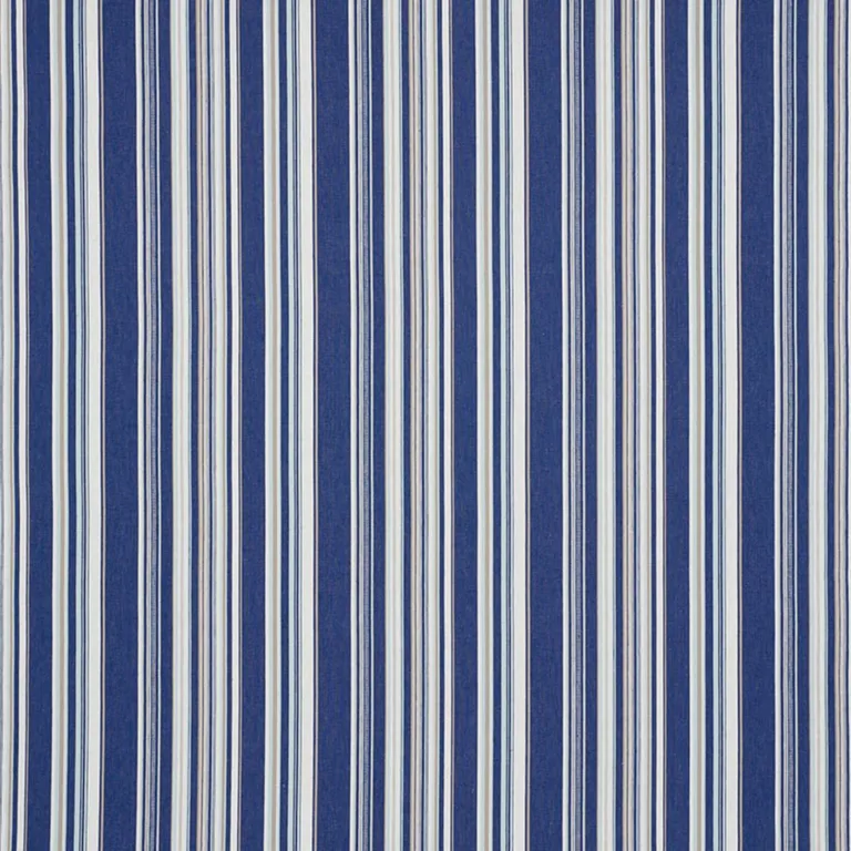Schumacher 76630 Ponderosa Stripe Blue fabric swatch