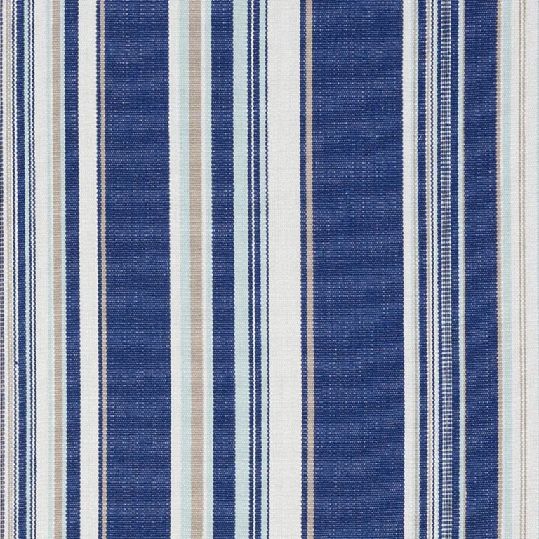 Schumacher 76630 Ponderosa Stripe Blue fabric swatch