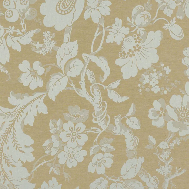 Schumacher 55662 Pont Royal Damask Moonstone fabric swatch