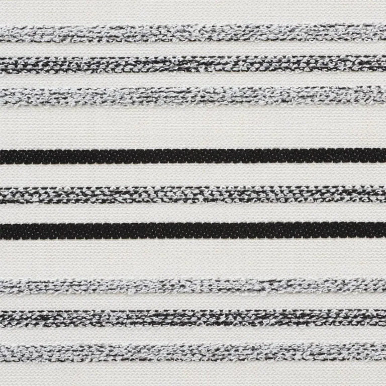 Schumacher 76350 Poplar Indoor/Outdoor Carbon fabric swatch