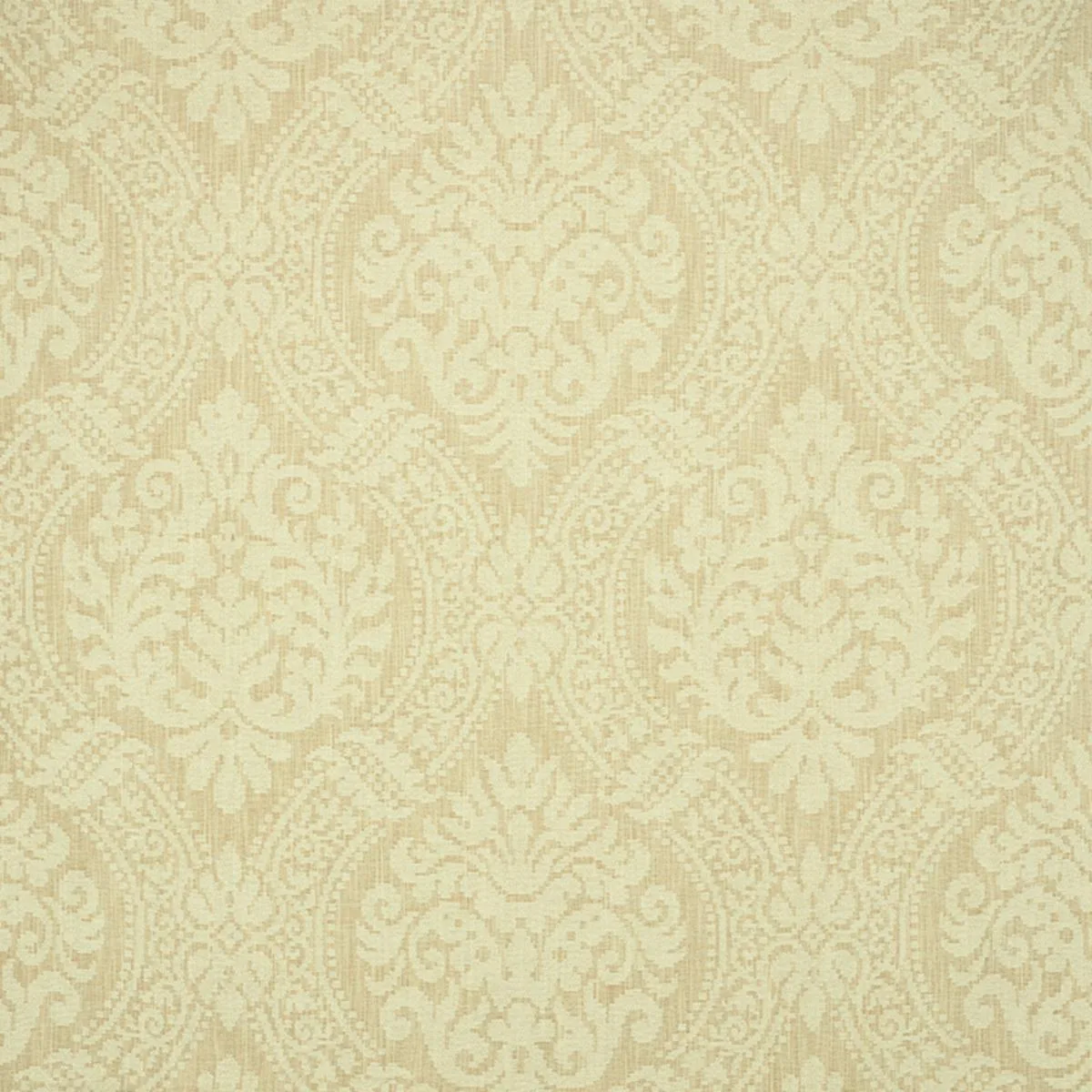Schumacher 60980 Port Charl Chen Damask Cream fabric swatch