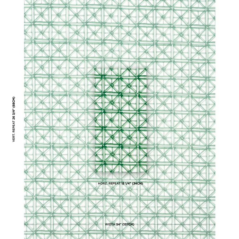 Schumacher 180771 Portail Francais Indoor/Outdoor Emerald fabric swatch