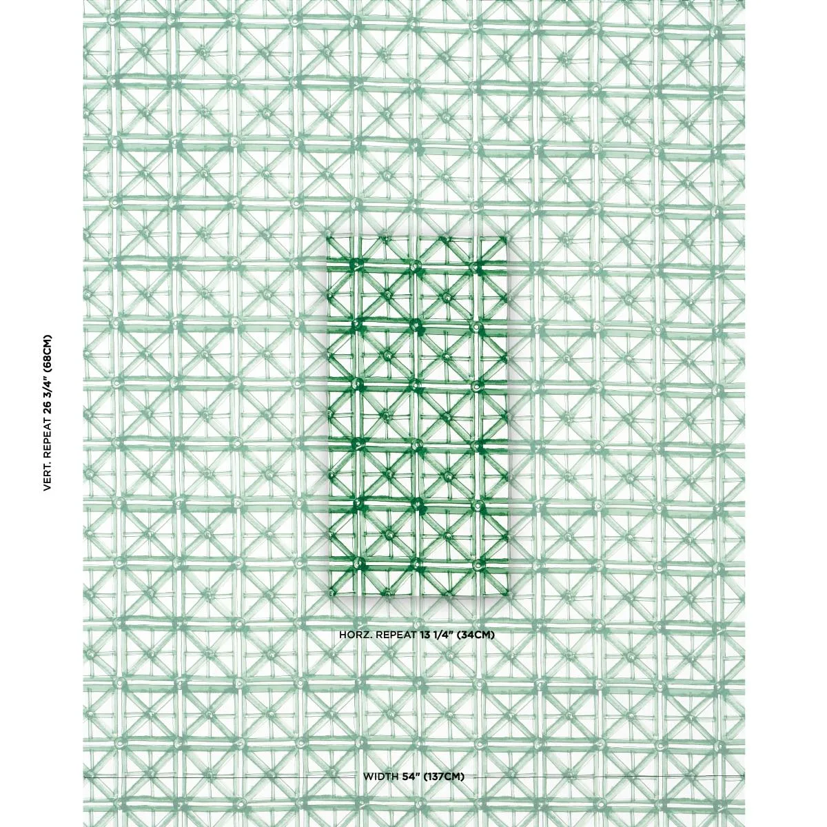 Schumacher 180771 Portail Francais Indoor/Outdoor Emerald fabric swatch