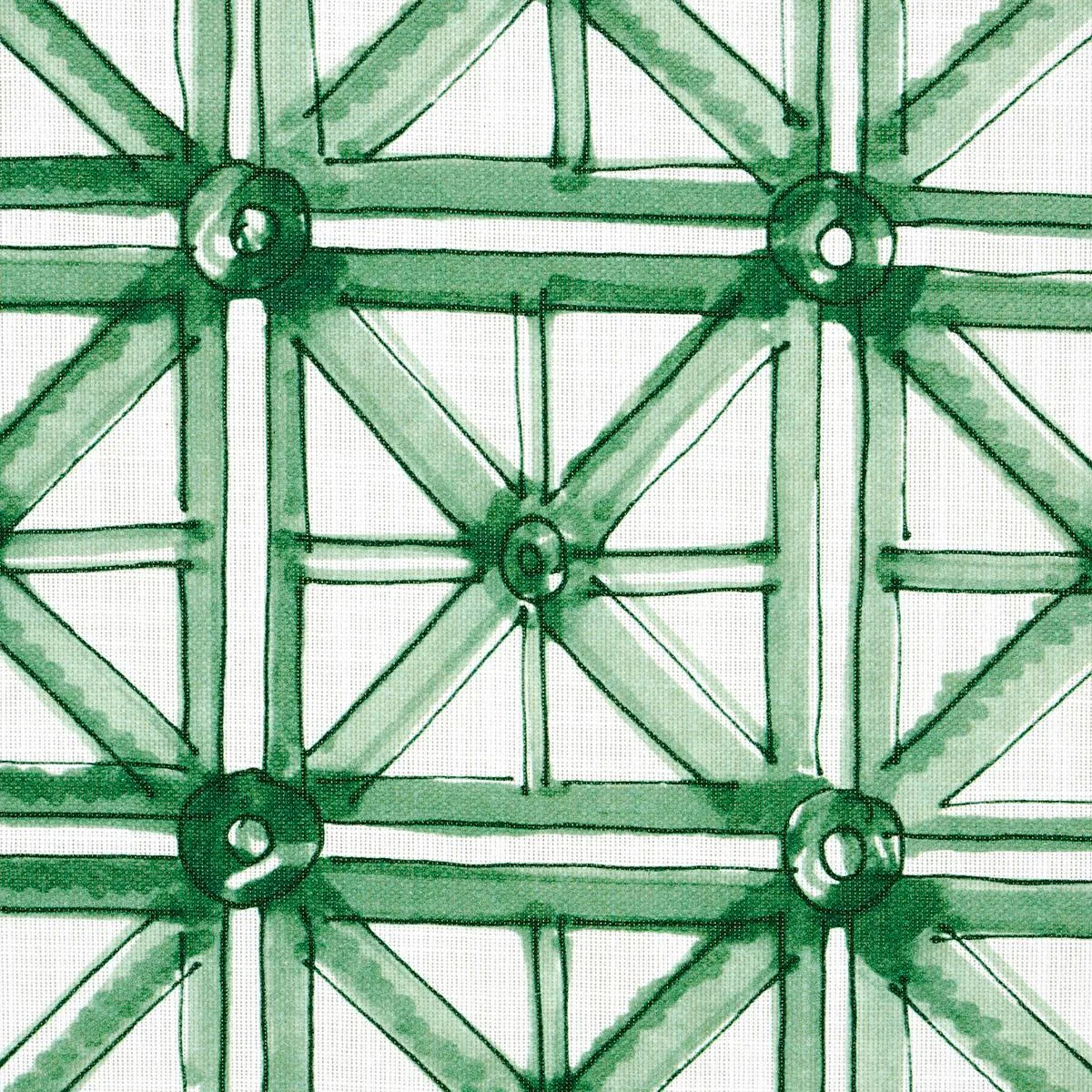 Schumacher 180771 Portail Francais Indoor/Outdoor Emerald fabric swatch