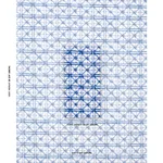 Schumacher 180770 Portail Francais Indoor/Outdoor Navy fabric swatch