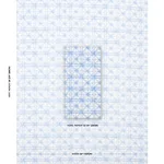 Schumacher 180772 Portail Francais Indoor/Outdoor Sky fabric swatch