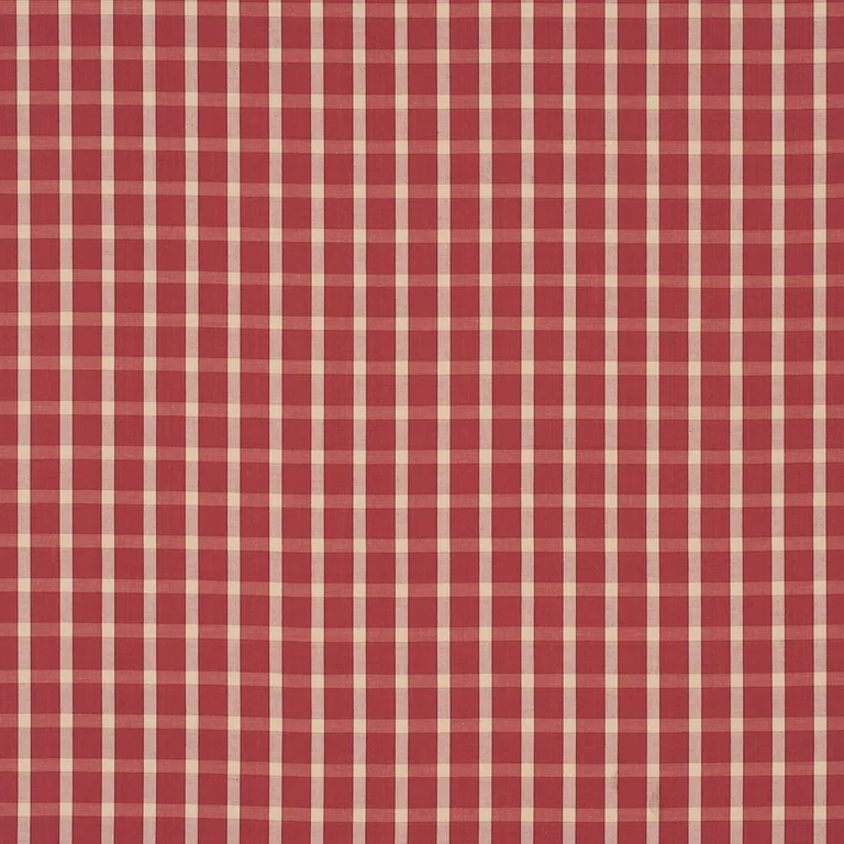 Schumacher 60127 Portsmith Check Berry fabric swatch