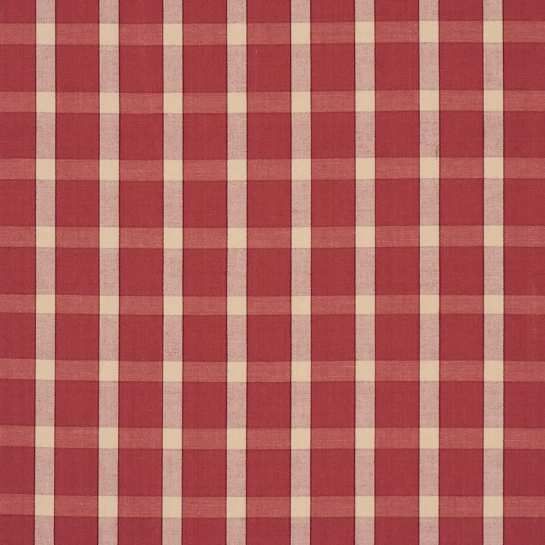 Schumacher 60127 Portsmith Check Berry fabric swatch