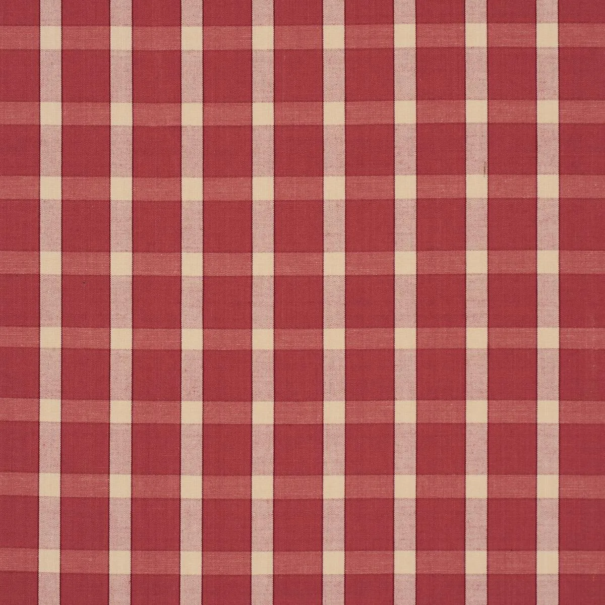 Schumacher 60127 Portsmith Check Berry fabric swatch