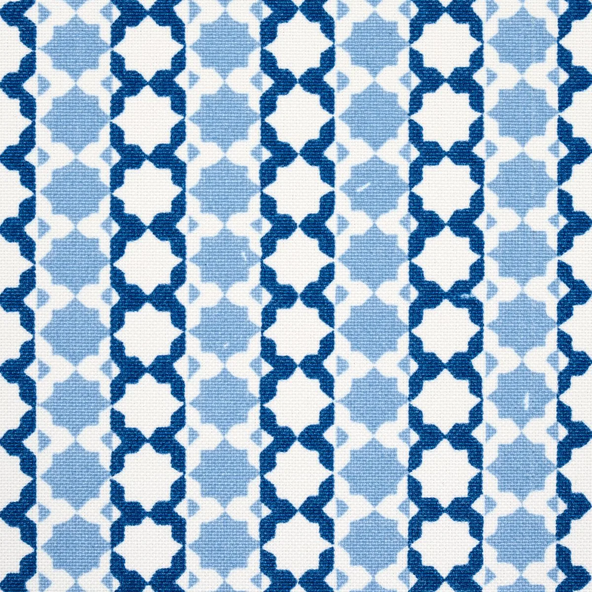 Schumacher 180750 Posy Indoor/Outdoor Indigo fabric swatch