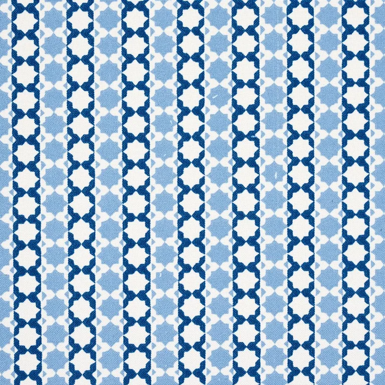 Schumacher 180750 Posy Indoor/Outdoor Indigo fabric swatch