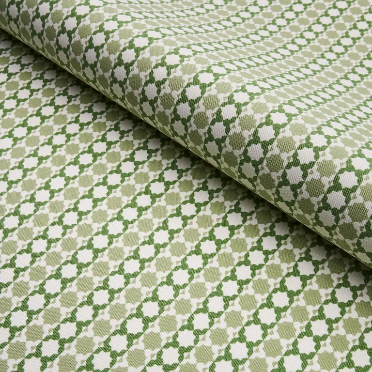 Schumacher 180751 Posy Indoor/Outdoor Leaf Green fabric swatch