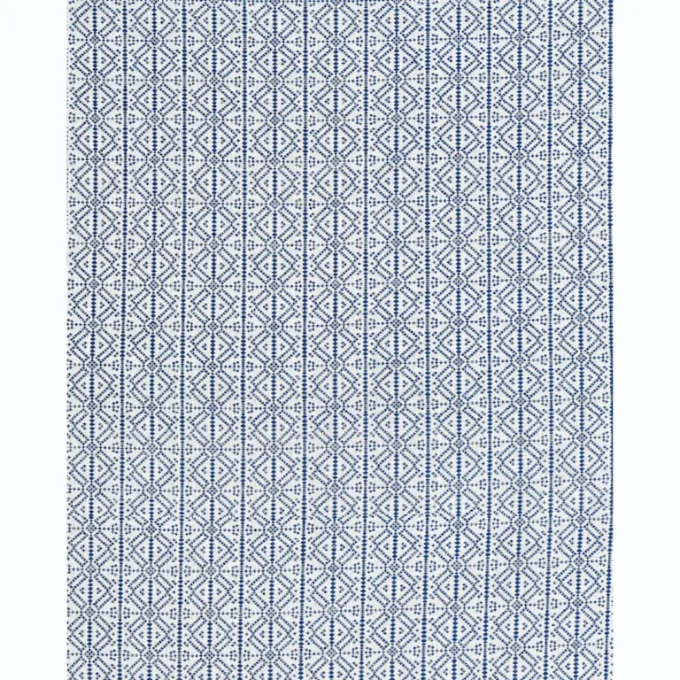 Schumacher 78891 Poxte Hand Woven Navy fabric swatch