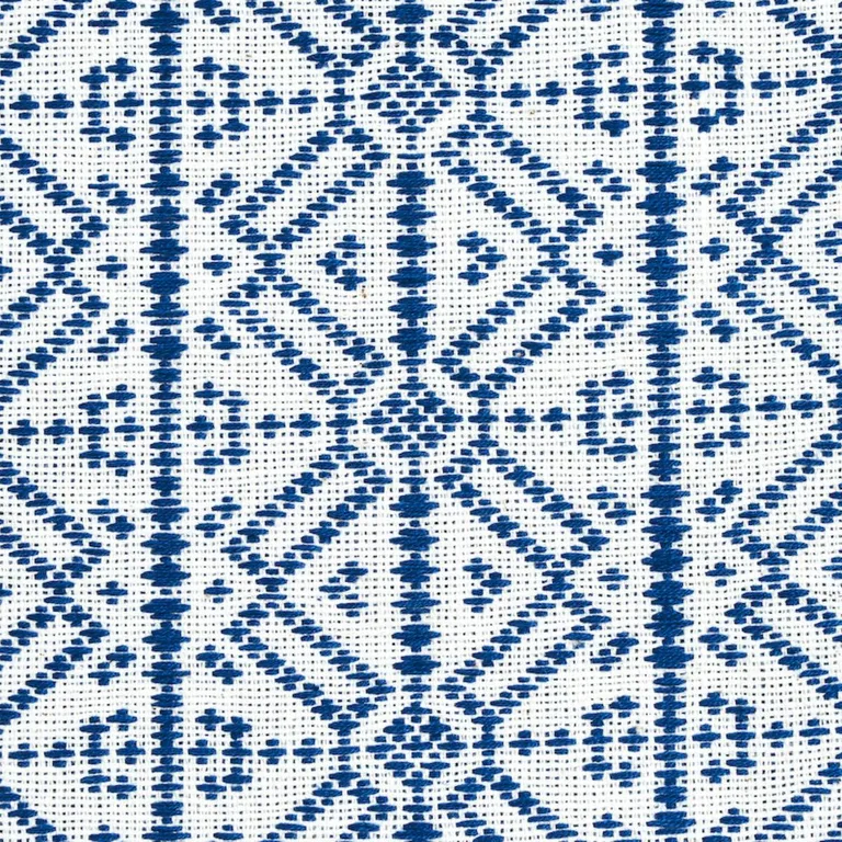 Schumacher 78891 Poxte Hand Woven Navy fabric swatch