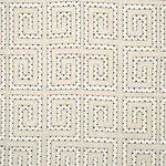 Schumacher 76070 Prado Embroidery Graphite fabric swatch