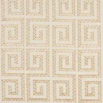 Schumacher 76071 Prado Embroidery Saffron fabric swatch