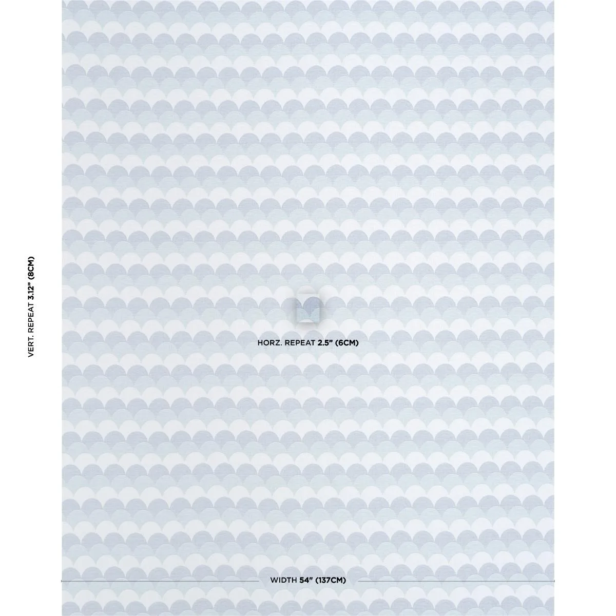 Schumacher 84360 Prairie Hills Blues fabric swatch