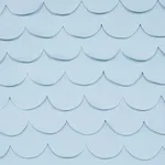 Schumacher 84401 Prep School Hand Pieced Scallop Blue fabric swatch