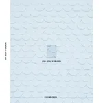 Schumacher 84401 Prep School Hand Pieced Scallop Blue fabric swatch