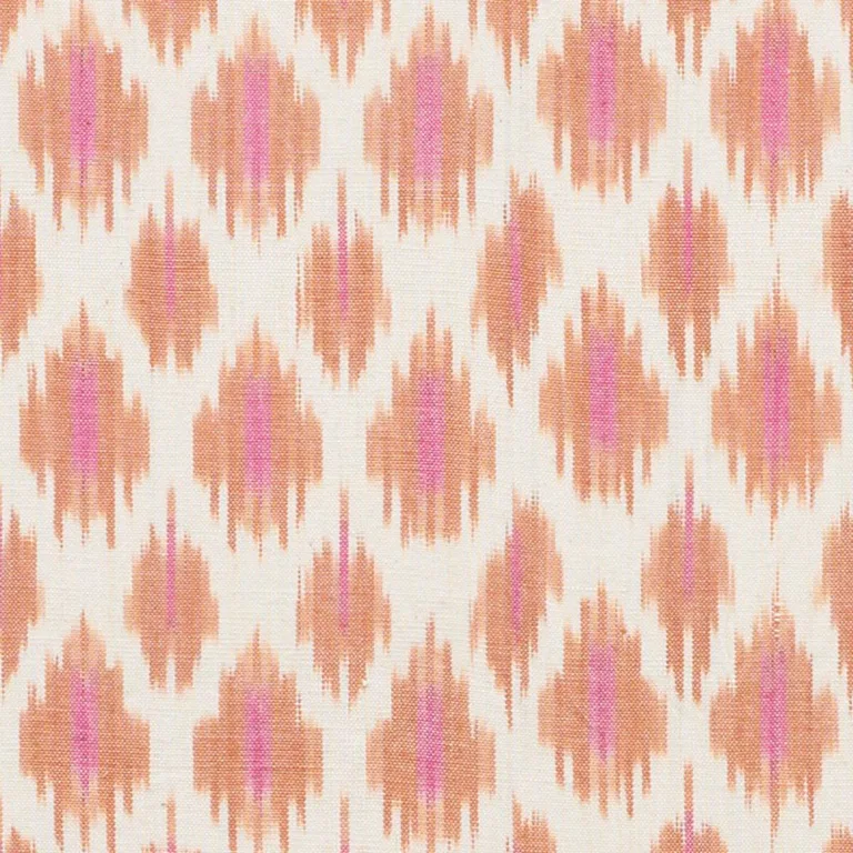 Schumacher 178061 Presidio Ikat Orange fabric swatch