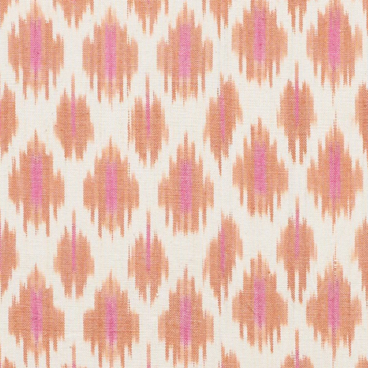 Schumacher 178061 Presidio Ikat Orange fabric swatch