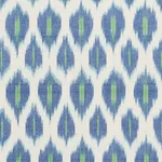 Schumacher 178060 Presidio Ikat Peacock fabric swatch