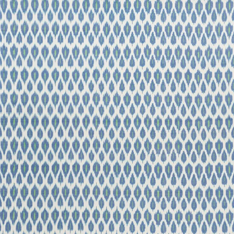 Schumacher 178060 Presidio Ikat Peacock fabric swatch