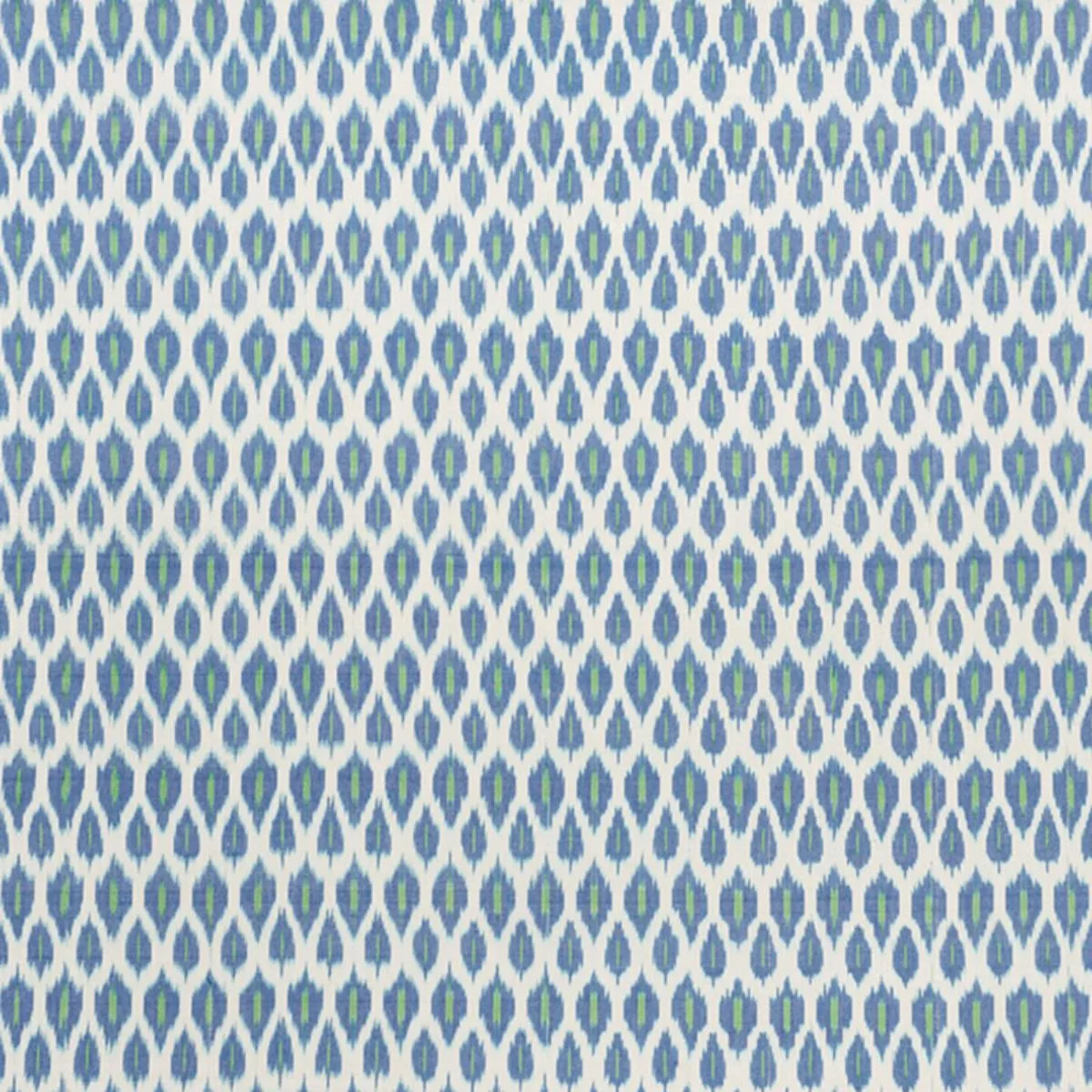 Schumacher 178060 Presidio Ikat Peacock fabric swatch