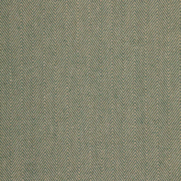 Schumacher 3359034 Preston Linen Chevron Teal fabric swatch
