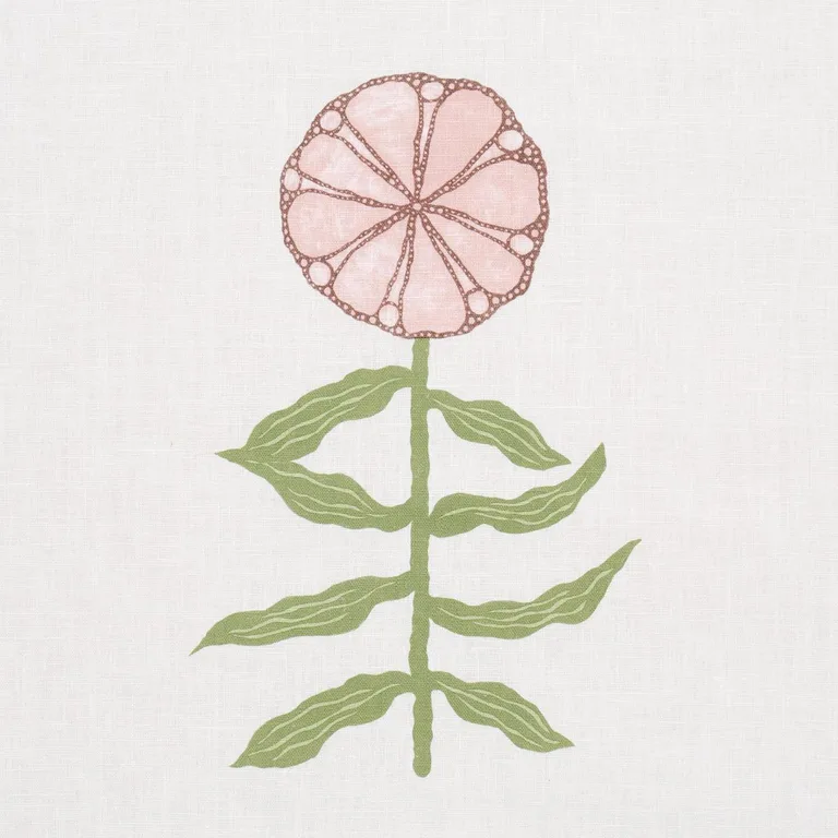 Schumacher 181660 Pretty Petals Blush fabric swatch