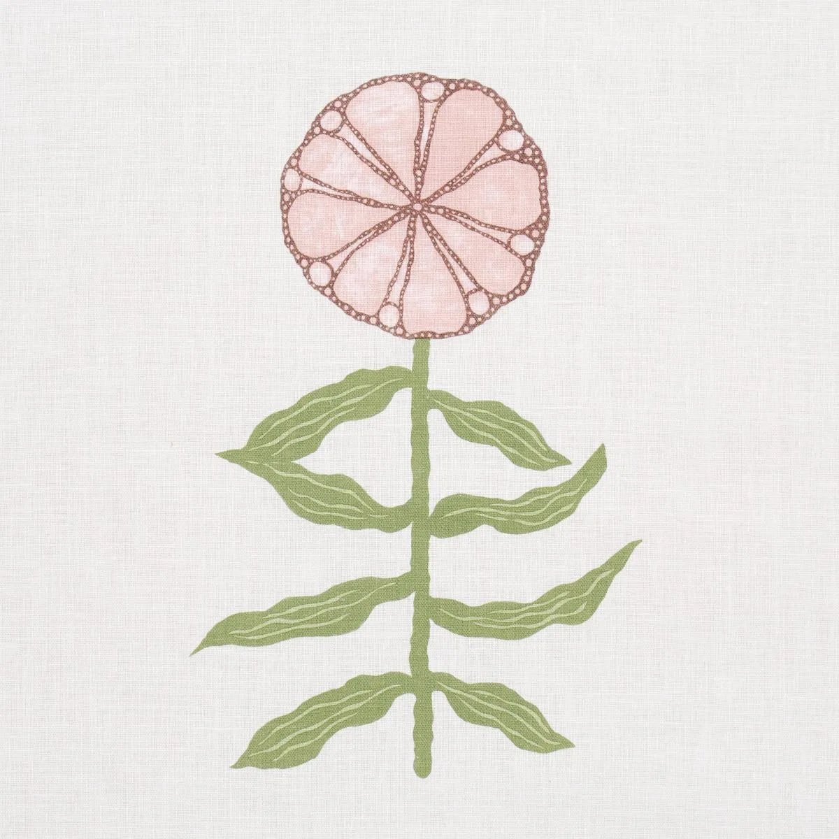 Schumacher 181660 Pretty Petals Blush fabric swatch