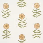 Schumacher 181662 Pretty Petals Soft Yellow fabric swatch