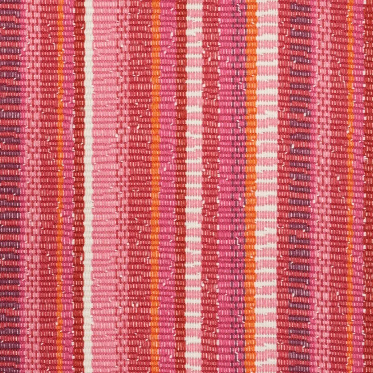 Schumacher 73111 Primavera Stripe Berry fabric swatch